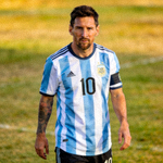 阿根廷球星梅西正面照